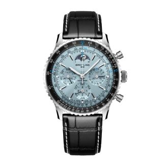 Breitling Navitimer B19 Chronograph Perpetual Calender 43mm Zegarek męski Niebieski aligator PB1920251C1P1