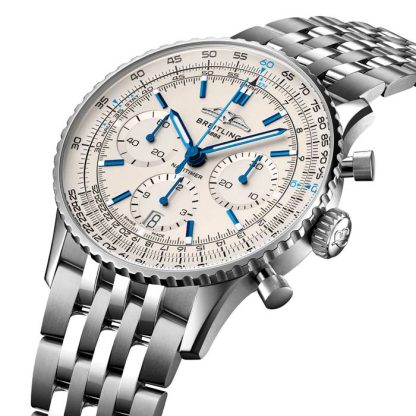 Breitling Navitimer Chronograph 41mm zegarek męski biały AB0139A71G1A1 - obrazek 2