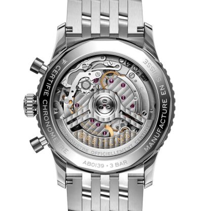 Breitling Navitimer Chronograph 41mm zegarek męski biały AB0139A71G1A1 - obrazek 4