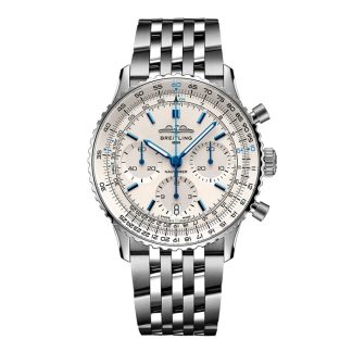 Breitling Navitimer Chronograph 41mm zegarek męski biały AB0139A71G1A1
