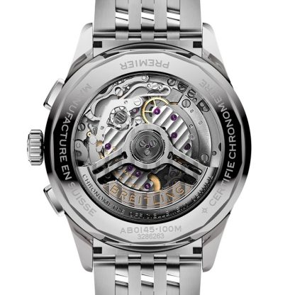 Breitling Premier B01 Chronograph 42mm Zegarek męski Miedź Stal nierdzewna AB0145331K1A1 - obrazek 2