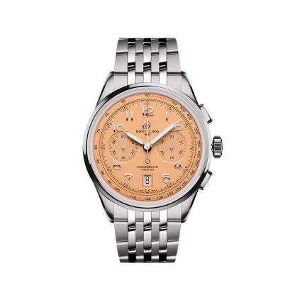 Breitling Premier B01 Chronograph 42mm Zegarek męski Miedź Stal nierdzewna AB0145331K1A1