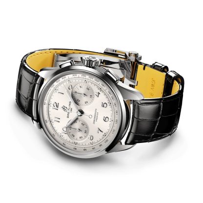 Breitling Premier B09 Chonograph 40mm Zegarek męski Srebrny AB0930371G1P1 - obrazek 3
