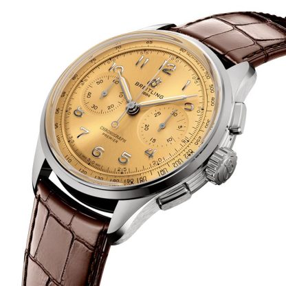 Breitling Premier B09 Chronograph 40mm Zegarek męski Champagne AB0930F51H1P1 - obrazek 2