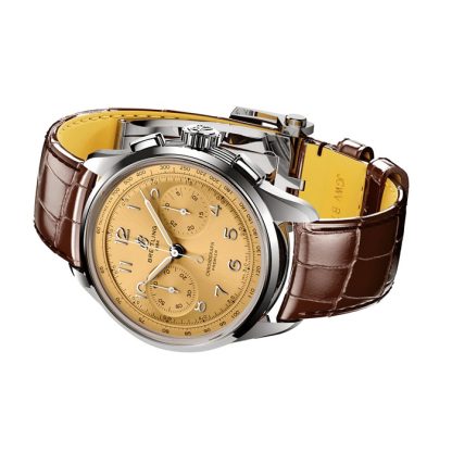 Breitling Premier B09 Chronograph 40mm Zegarek męski Champagne AB0930F51H1P1 - obrazek 3