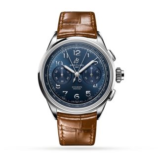 Breitling Premier B15 Duograph 42 Zegarek ze skórzanym paskiem AB1510171C1P1