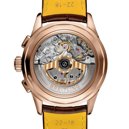 Breitling Premier B25 Datora 42 Zegarek z paskiem skórzanym z 18-karatowego czerwonego złota RB2510371G1P1 - obrazek 2