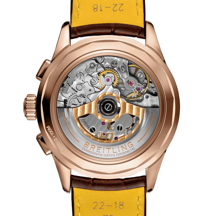 Breitling Premier B25 Datora 42 Zegarek z paskiem skórzanym z 18-karatowego czerwonego złota RB2510371G1P1 - obrazek 2