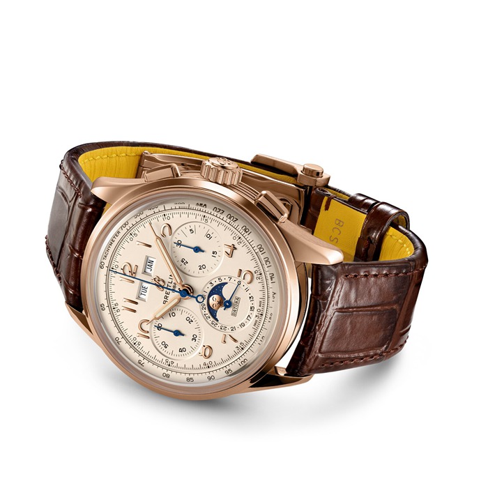 Breitling Premier B25 Datora 42 Zegarek z paskiem skórzanym z 18-karatowego czerwonego złota RB2510371G1P1 - obrazek 4