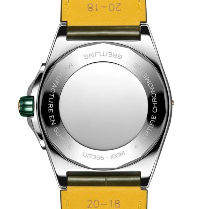 Breitling Super Chronomat Automatic 38 Green ze stali nierdzewnej i 18-karatowym paskiem z różowego złota U17356531L1P1 - obrazek 2