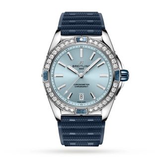 Breitling Super Chronomat Automatic 38 Zegarek z niebieskim gumowym paskiem A17356531C1S1