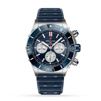 Breitling Super Chronomat B01 44 Zegarek z gumowym paskiem AB0136161C1S1