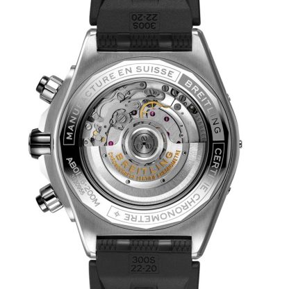 Breitling Super Chronomat B01 44 Zegarek z gumowym paskiem ze stali nierdzewnej AB0136251B1S1 - obrazek 2