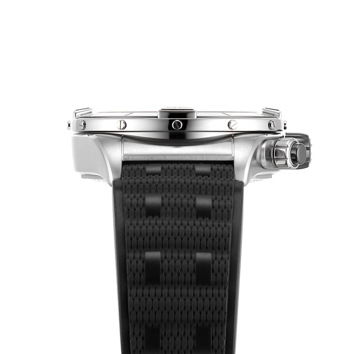 Breitling Super Chronomat B01 44 Zegarek z gumowym paskiem ze stali nierdzewnej AB0136251B1S1 - obrazek 5