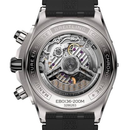 Breitling Super Chronomat B01 44mm Zegarek Męski Szara Guma EB0136251M1S1 - obrazek 2