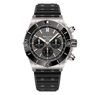Breitling Super Chronomat B01 44mm Zegarek Męski Szara Guma EB0136251M1S1
