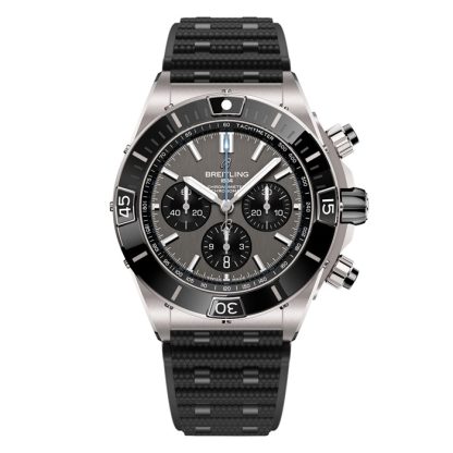 Breitling Super Chronomat B01 44mm Zegarek Męski Szara Guma EB0136251M1S1