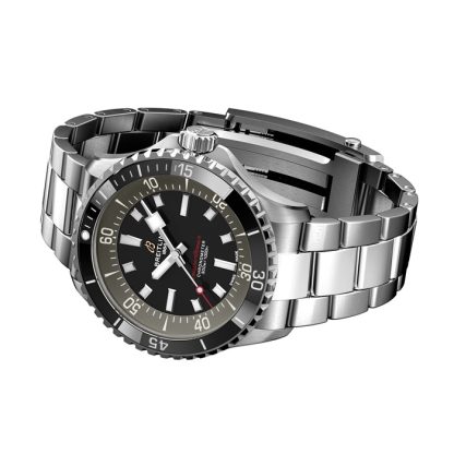 Breitling Superocean 42mm UK Edition Zegarek męski Szary Stal nierdzewna A173757A1B1A1 - obrazek 3