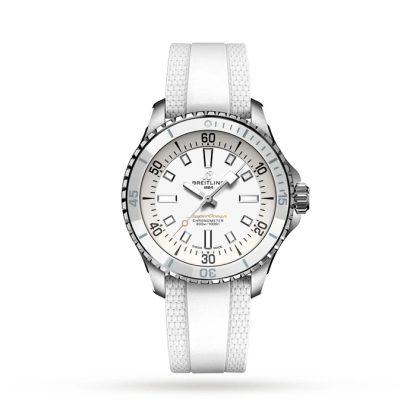 Breitling Superocean Automatic 36 Zegarek z gumowym paskiem ze stali nierdzewnej A17377211A1S1