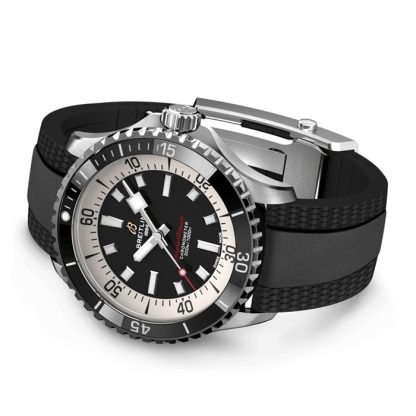 Breitling Superocean Automatic 42 Zegarek z gumowym paskiem ze stali nierdzewnej A17375211B1S1 - obrazek 4