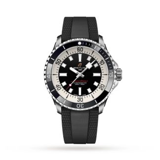 Breitling Superocean Automatic 42 Zegarek z gumowym paskiem ze stali nierdzewnej A17375211B1S1