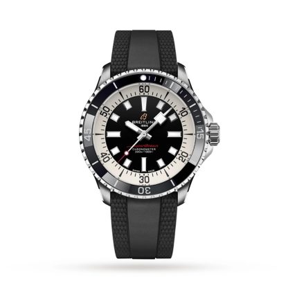Breitling Superocean Automatic 42 Zegarek z gumowym paskiem ze stali nierdzewnej A17375211B1S1