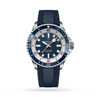 Breitling Superocean Automatic 42 Zegarek z gumowym paskiem ze stali nierdzewnej A17375E71C1S1