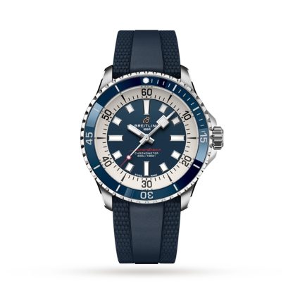 Breitling Superocean Automatic 42 Zegarek z gumowym paskiem ze stali nierdzewnej A17375E71C1S1