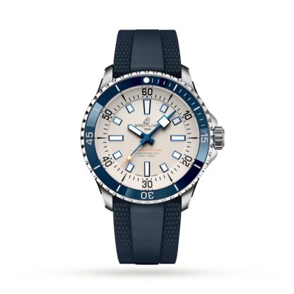 Breitling Superocean Automatic 42 Zegarek z gumowym paskiem ze stali nierdzewnej A17375E71G1S1