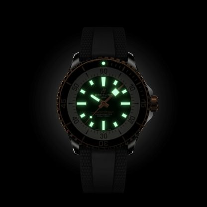 Breitling Superocean Automatic 42 Zegarek ze stali nierdzewnej i 18-karatowego czerwonego złota U17375211B1S1 - obrazek 5