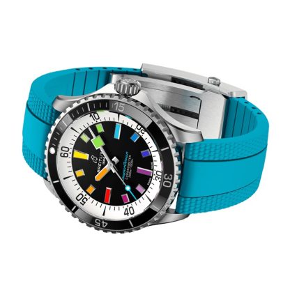 Breitling Superocean Automatic 42mm Zegarek męski Niebieska guma A17375211B2S1 - obrazek 4