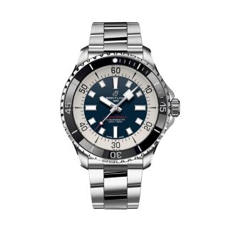 Breitling Superocean Automatic 44 Niebieski zegarek ze stali nierdzewnej A17376211C1A1