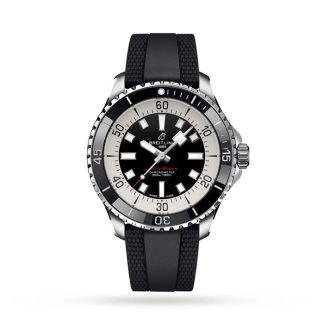 Breitling Superocean Automatic 44 Zegarek z gumowym paskiem ze stali nierdzewnej A17376211B1S1