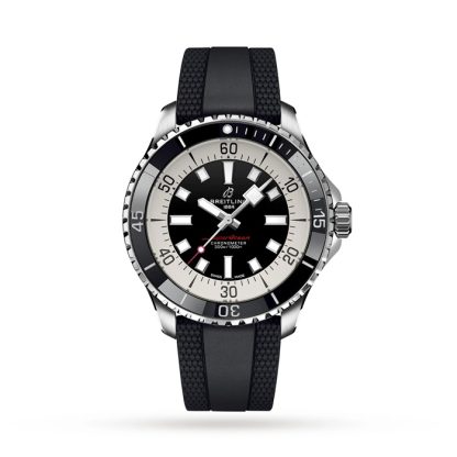 Breitling Superocean Automatic 44 Zegarek z gumowym paskiem ze stali nierdzewnej A17376211B1S1