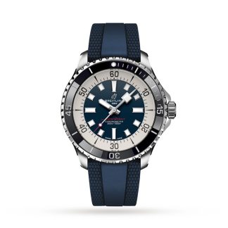 Breitling Superocean Automatic 44 Zegarek z gumowym paskiem ze stali nierdzewnej A17376211C1S1