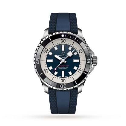 Breitling Superocean Automatic 44 Zegarek z gumowym paskiem ze stali nierdzewnej A17376211C1S1