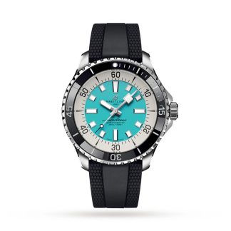 Breitling Superocean Automatic 44 Zegarek z gumowym paskiem ze stali nierdzewnej A17376211L2S1