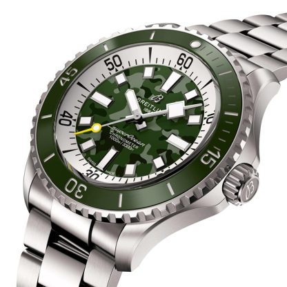 Breitling Superocean Automatic Super Diver 46mm Zegarek męski Zielony E10379D31L1E1 - obrazek 2