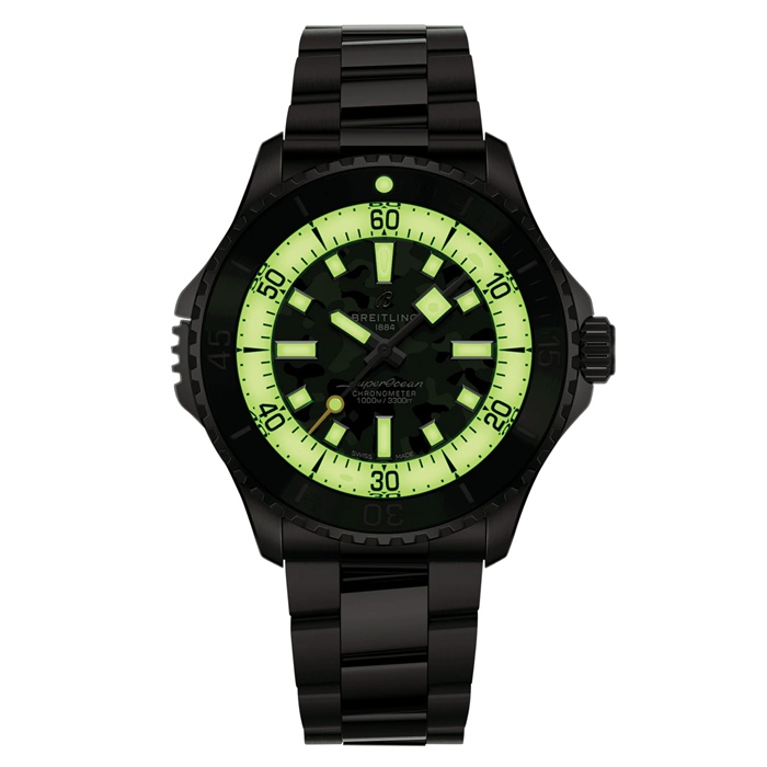 Breitling Superocean Automatic Super Diver 46mm Zegarek męski Zielony E10379D31L1E1 - obrazek 5