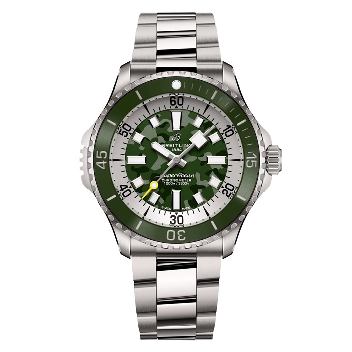 Breitling Superocean Automatic Super Diver 46mm Zegarek męski Zielony E10379D31L1E1