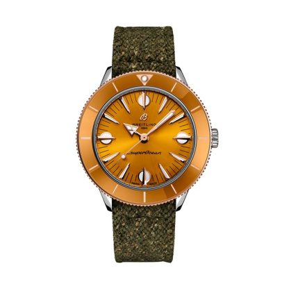 Breitling Superocean Heritage '57 Highlands Capsule 38mm Zegarek męski Żółty 2 paski U10340281I1A1 - obrazek 3