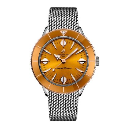Breitling Superocean Heritage '57 Highlands Capsule 38mm Zegarek męski Żółty 2 paski U10340281I1A1