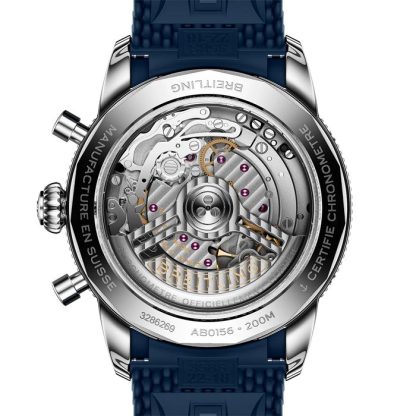 Breitling Superocean Heritage B01 Chronograph 42mm Zegarek męski Niebieska guma AB0156161C1S1 - obrazek 2
