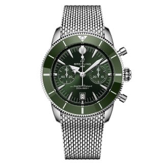 Breitling Superocean Heritage B01 Chronograph 42mm Zegarek męski Zielony AB0156361L1A1