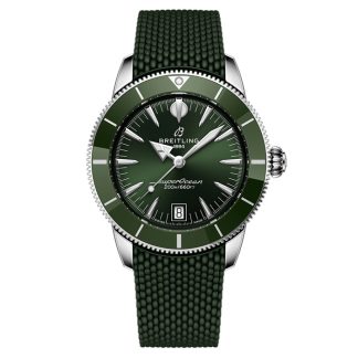 Breitling Superocean Heritage B31 Automatic 40mm Zegarek męski Zielona guma AB3110361L1S1