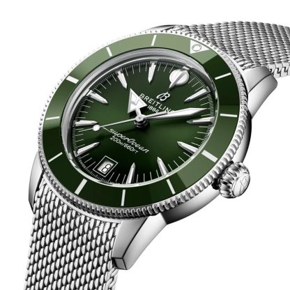 Breitling Superocean Heritage B31 Automatyczny zegarek męski 40 mm Zielony AB3110361L1A1 - obrazek 3