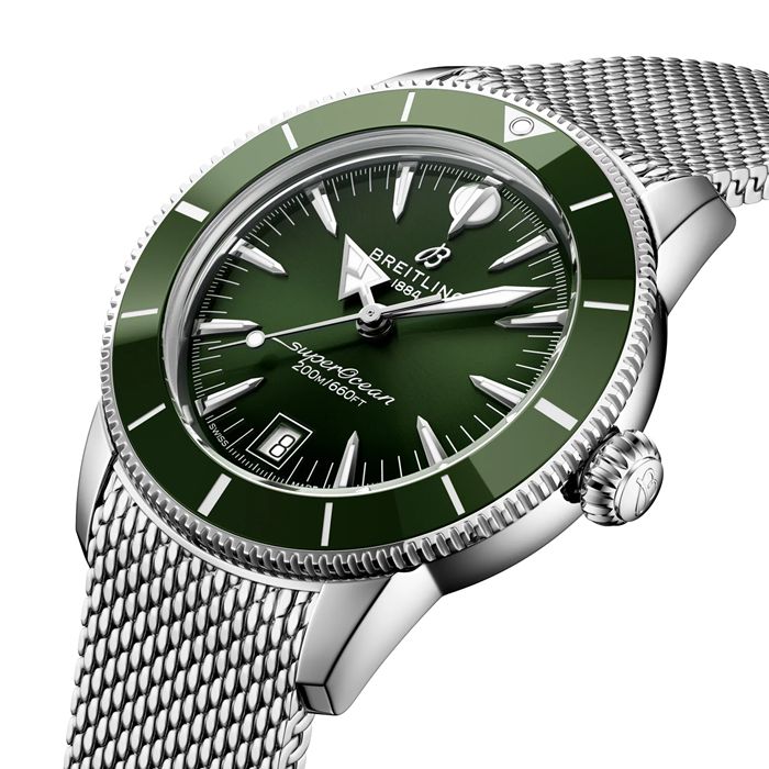 Breitling Superocean Heritage B31 Automatyczny zegarek męski 40 mm Zielony AB3110361L1A1 - obrazek 3
