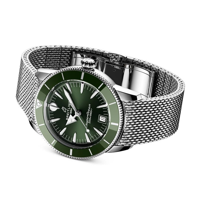 Breitling Superocean Heritage B31 Automatyczny zegarek męski 40 mm Zielony AB3110361L1A1 - obrazek 4
