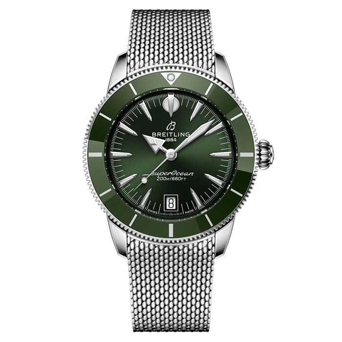 Breitling Superocean Heritage B31 Automatyczny zegarek męski 40 mm Zielony AB3110361L1A1