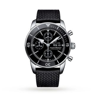 Breitling Superocean Heritage Chronograph 44 Zegarek z gumowym paskiem ze stali nierdzewnej A13313121B1S1